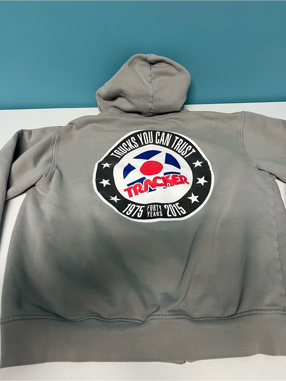 Trucker trucks, skateboarding hoodie size large